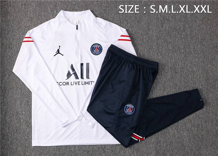 Paginas Para Comprar Chandal Equipos De Futbol Jordan PSG Blanca 2021/2022