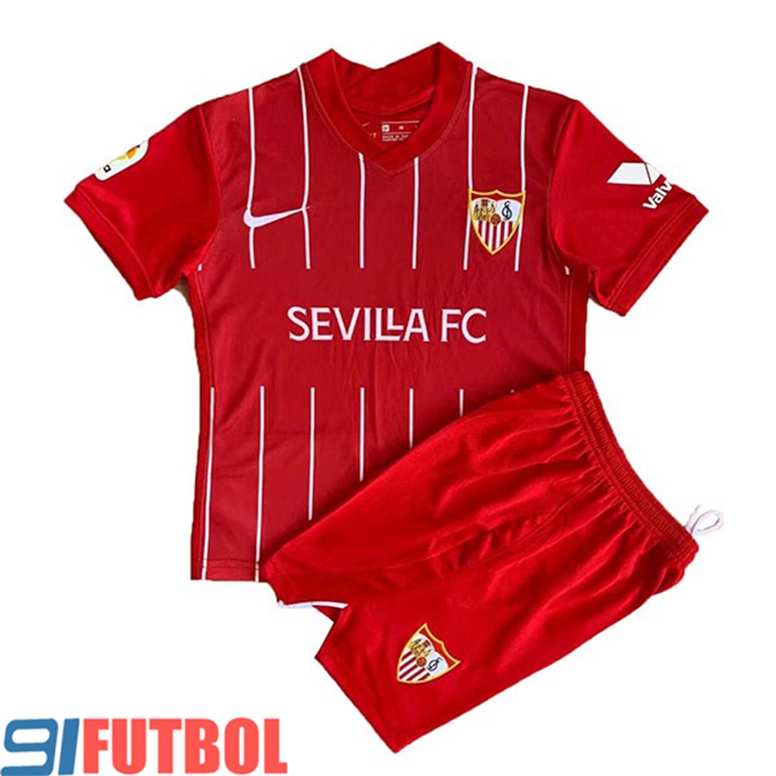 Surgir Recepción Ciego Nuevas Camiseta Futbol Sevilla FC Ninos Alternativo 2021/2022