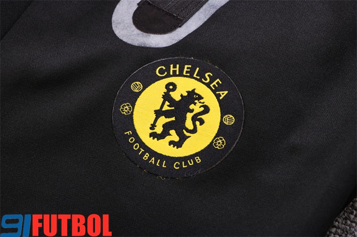 Replicas Chaqueta Con Capucha Chandal FC Chelsea Negro 2022/2023