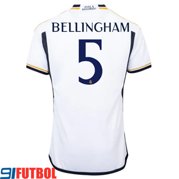 Tienda Online Camisetas De Futbol Real Madrid (BELLINGHAM #5) 2023/2024 ...