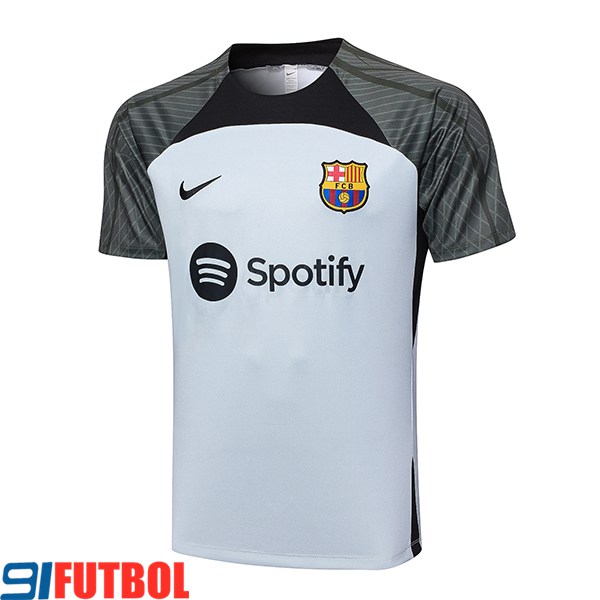 Replicas Camiseta Entrenamiento FC Barcelona Gris Claro 2023/2024